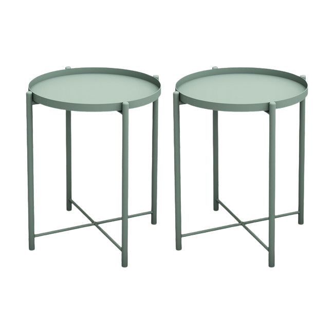 Eigentijdse accenttafel nachtkastje antieke afwerking metalen nachtkastje