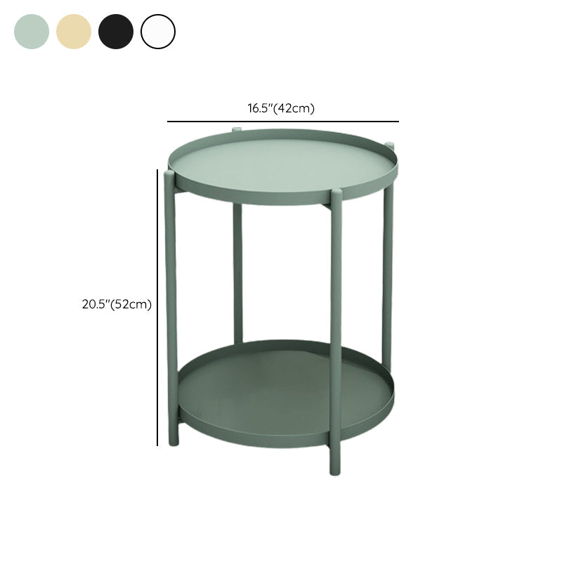 Eigentijdse accenttafel nachtkastje antieke afwerking metalen nachtkastje