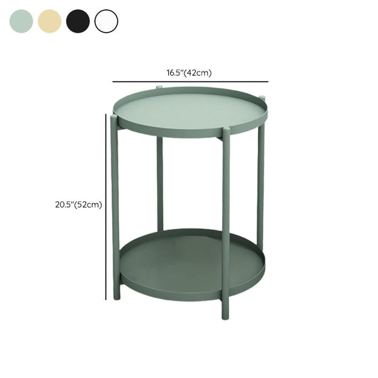 Zeitgenössischer Akzenttisch Nachttisch antiker Ende Metall Nachttisch