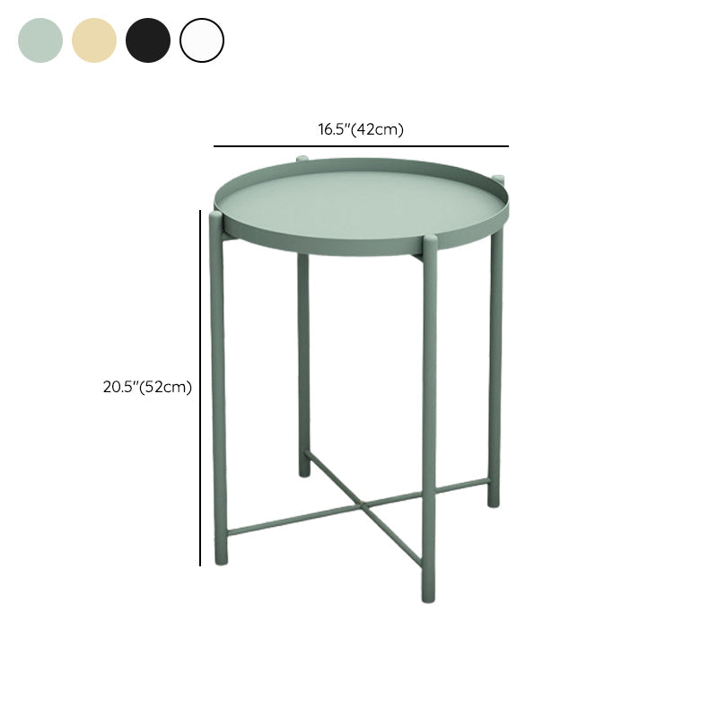 Eigentijdse accenttafel nachtkastje antieke afwerking metalen nachtkastje