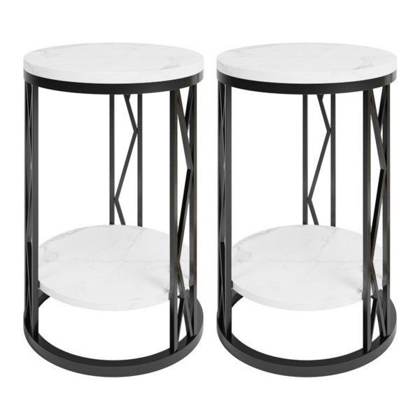 Klassischer Glamakzent Tisch Nachttisch Stein Nachttschrank für Schlafzimmer