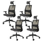 Modern Office Chair Adjustable Seat Height Swivel Chair with Wheels