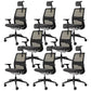 Modern Office Chair Adjustable Seat Height Swivel Chair with Wheels