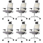 Modern Office Chair Adjustable Seat Height Swivel Chair with Wheels