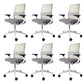 Modern Office Chair Adjustable Seat Height Swivel Chair with Wheels
