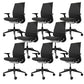 Modern Office Chair Adjustable Seat Height Swivel Chair with Wheels