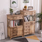 Coastal Combo Dressoir Massief Houten Opbergkist Dressoir voor Slaapkamer