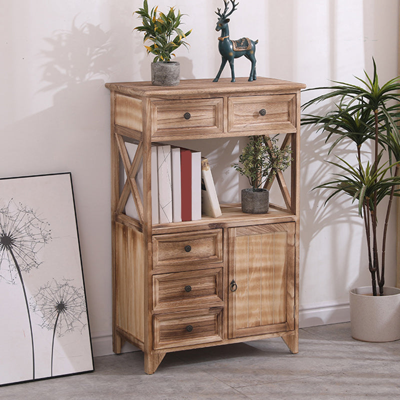 Coastal Combo Dressoir Massief Houten Opbergkist Dressoir voor Slaapkamer