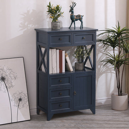 Coastal Combo Dressoir Massief Houten Opbergkist Dressoir voor Slaapkamer