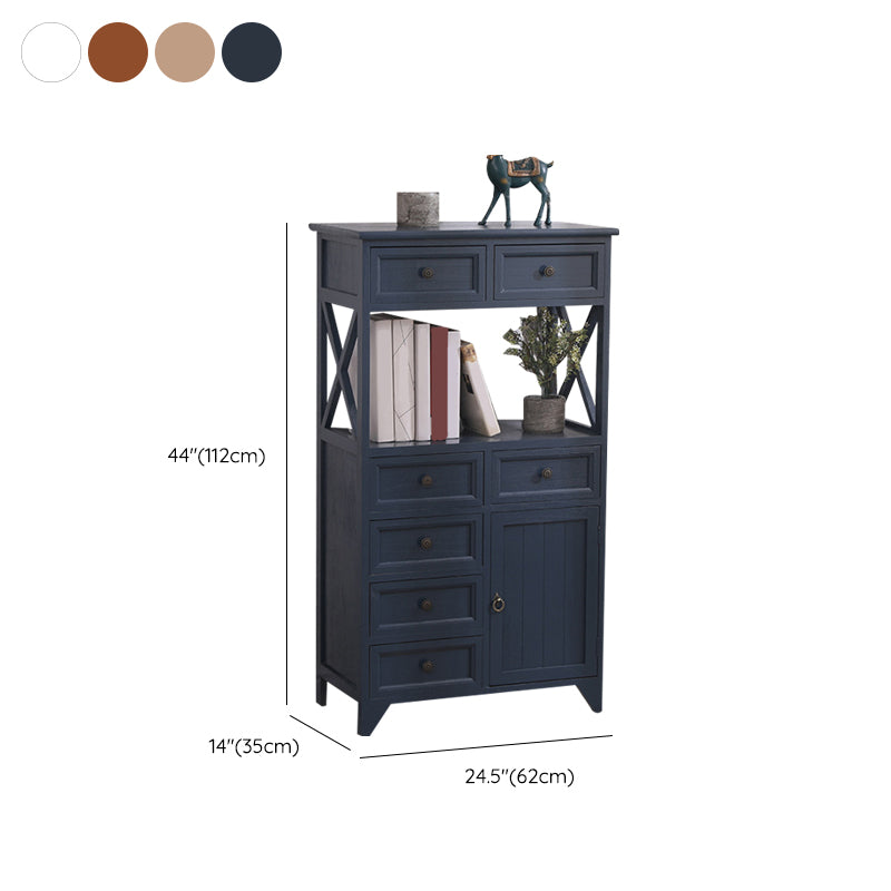 Coastal Combo Dressoir Massief Houten Opbergkist Dressoir voor Slaapkamer