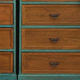 Cassa di lingerie in legno massello costiero cassa di deposito verticale per camera da letto