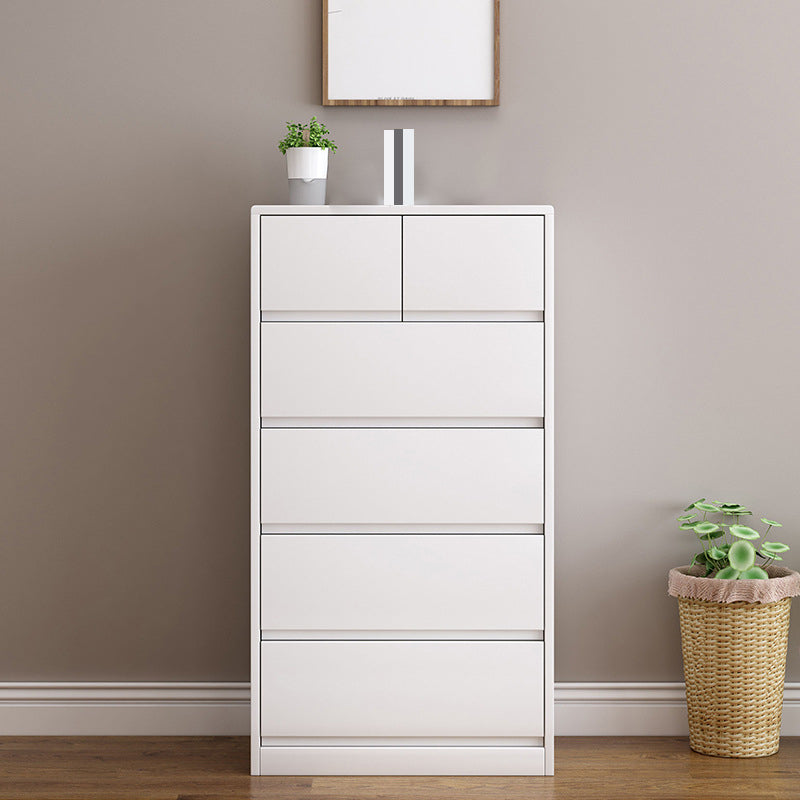 Contemporary Lingerie Chest Rubber Wood Storage Chest Dresser for Home Office