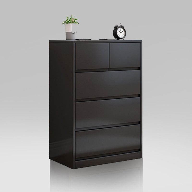 Contemporary Lingerie Chest Rubber Wood Storage Chest Dresser for Home Office