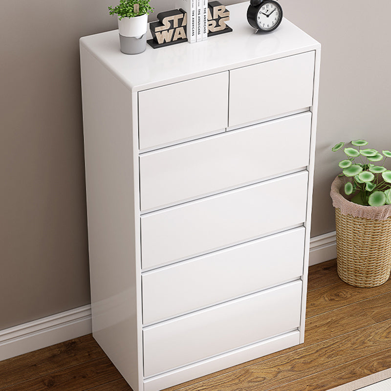 Contemporary Lingerie Chest Rubber Wood Storage Chest Dresser for Home Office