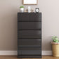 Contemporary Lingerie Chest Rubber Wood Storage Chest Dresser for Home Office