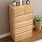 Contemporary Lingerie Chest Rubber Wood Storage Chest Dresser for Home Office