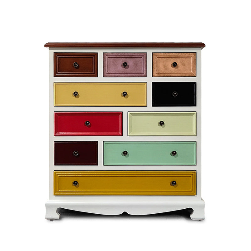 Coffre de rangement en bouleau côtier, commode de rangement horizontale pour chambre à coucher