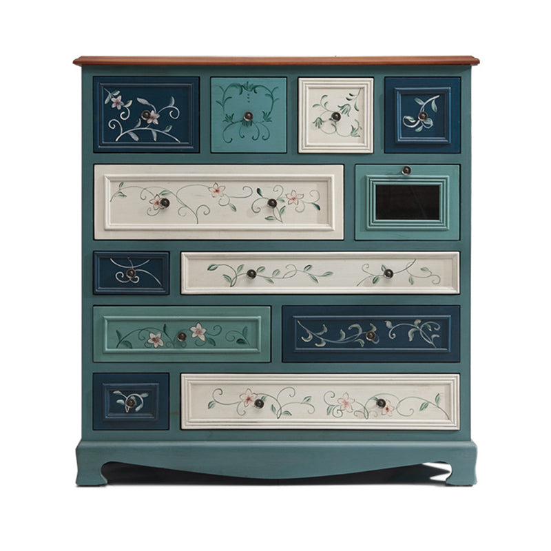 Coffre de rangement en bouleau côtier, commode de rangement horizontale pour chambre à coucher