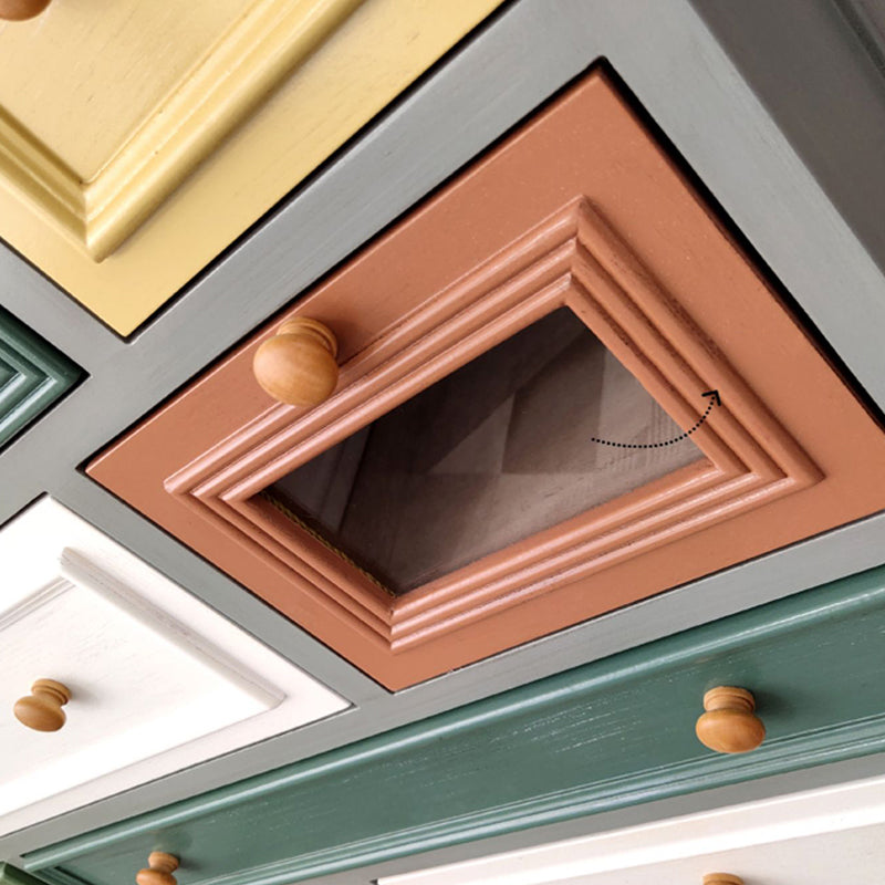 Coffre de rangement en bouleau côtier, commode de rangement horizontale pour chambre à coucher