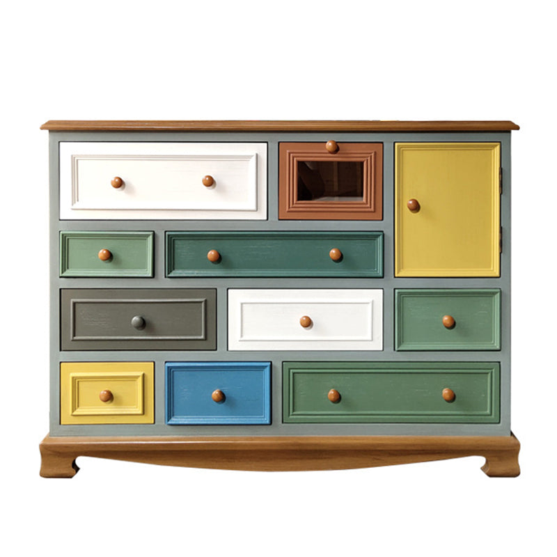 Coffre de rangement en bouleau côtier, commode de rangement horizontale pour chambre à coucher