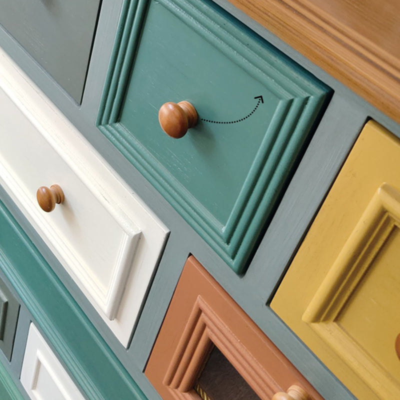 Coffre de rangement en bouleau côtier, commode de rangement horizontale pour chambre à coucher