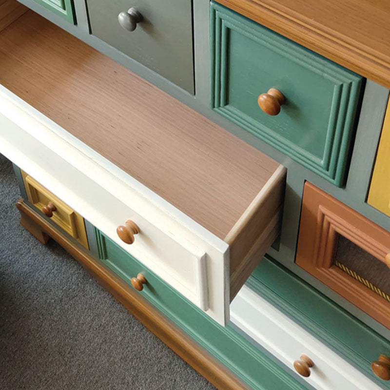 Coffre de rangement en bouleau côtier, commode de rangement horizontale pour chambre à coucher