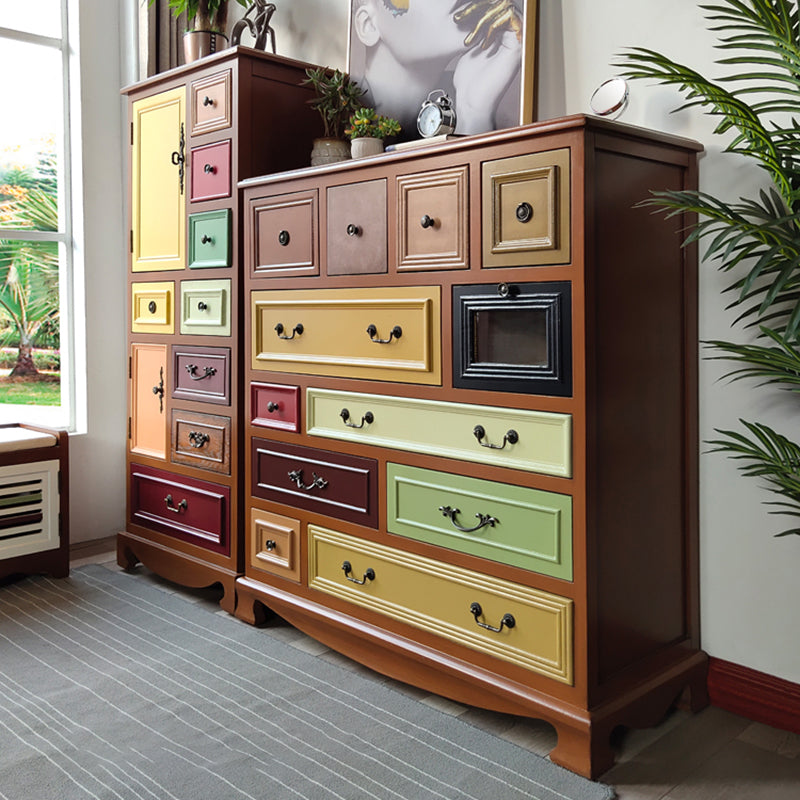 Coffre de rangement en bouleau côtier, commode de rangement horizontale pour chambre à coucher