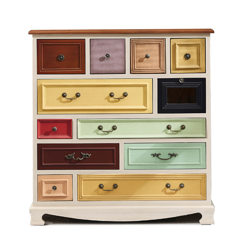 Coffre de rangement en bouleau côtier, commode de rangement horizontale pour chambre à coucher