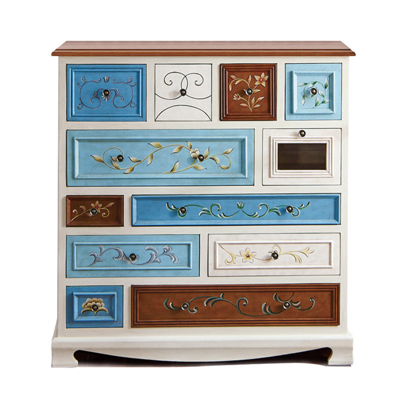 Coffre de rangement en bouleau côtier, commode de rangement horizontale pour chambre à coucher