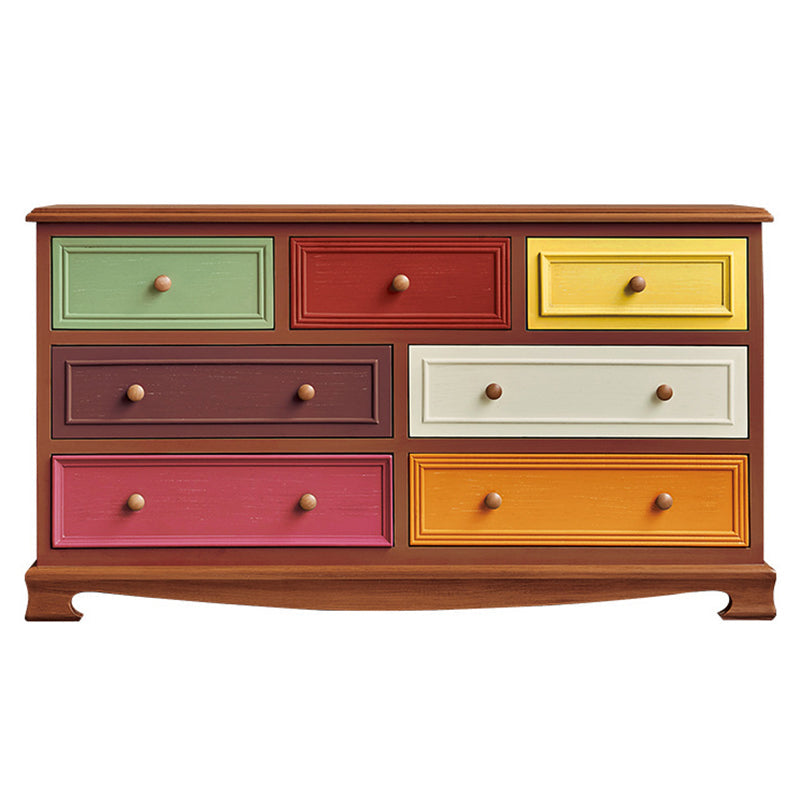 Coffre de rangement en bouleau côtier, commode de rangement horizontale pour chambre à coucher