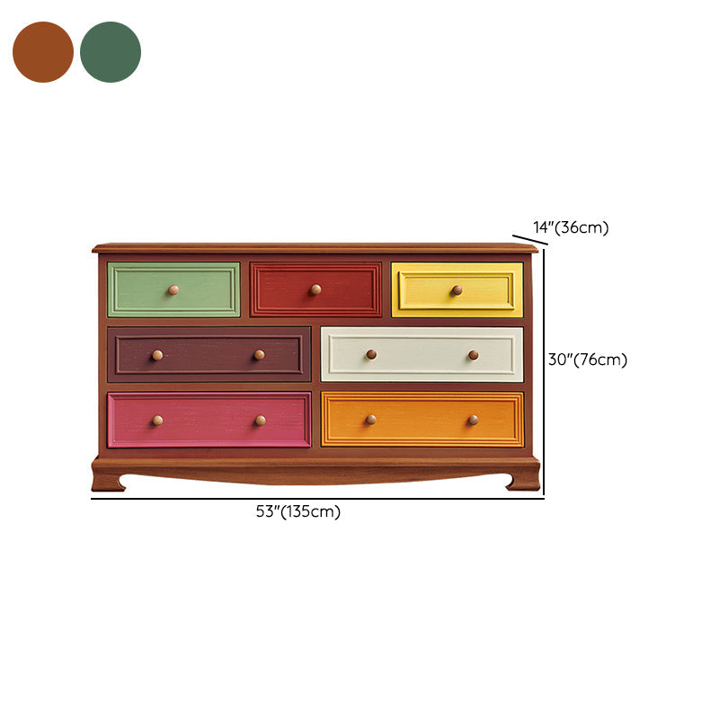 Coffre de rangement en bouleau côtier, commode de rangement horizontale pour chambre à coucher