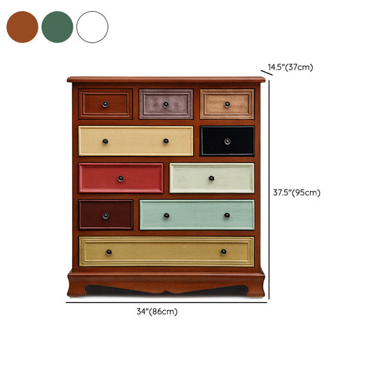 Coastal Birch Storage Chest Dresser Horizontal Storage Chest for Bedroom