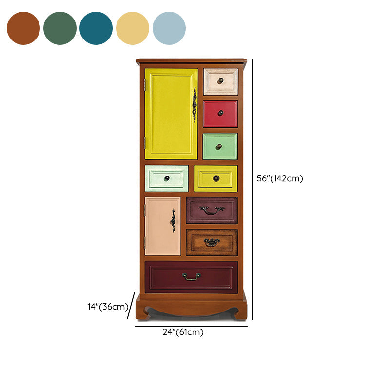 Coffre de rangement en bouleau côtier, commode de rangement horizontale pour chambre à coucher