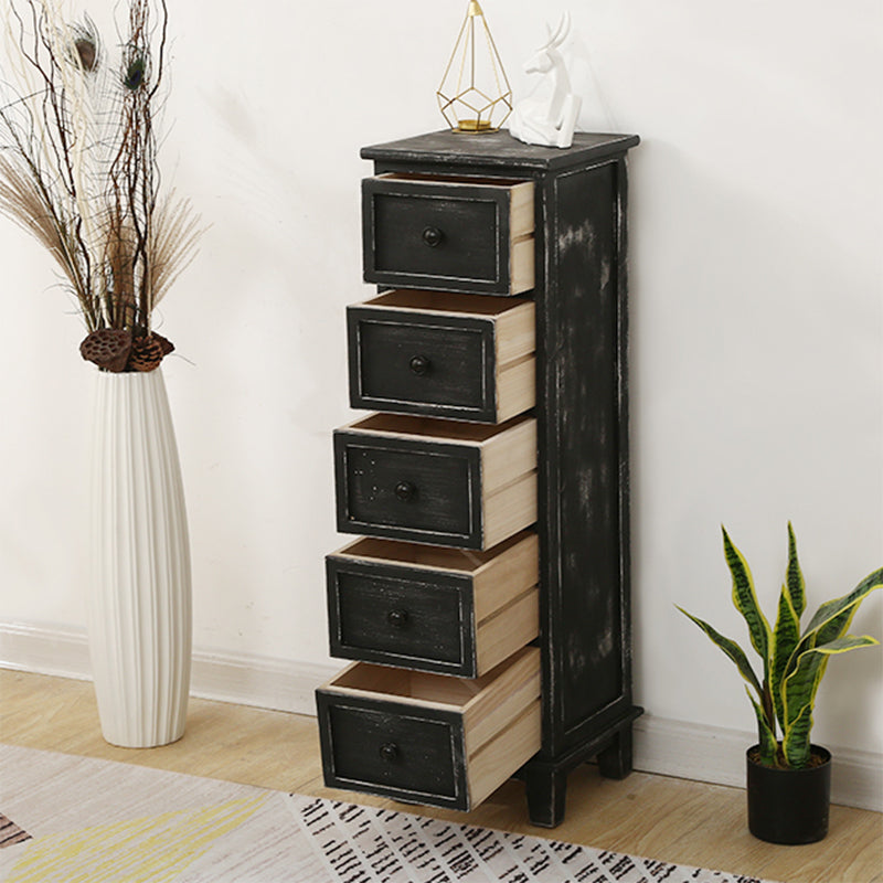 Coastal Dressoir massief houten opbergkist met 4/5/6 laden, 11,7 inch breed