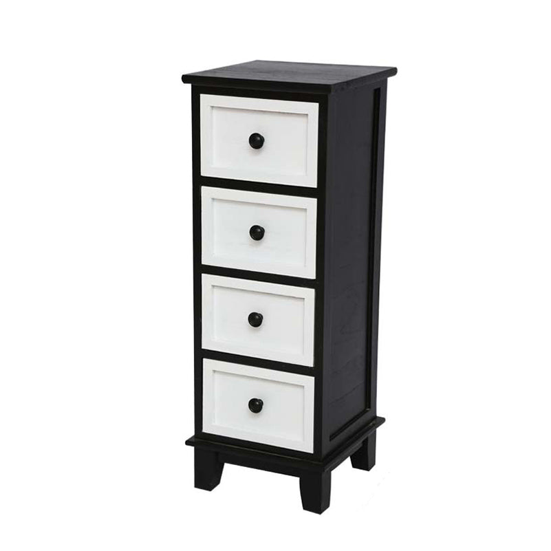 Coastal Dressoir massief houten opbergkist met 4/5/6 laden, 11,7 inch breed