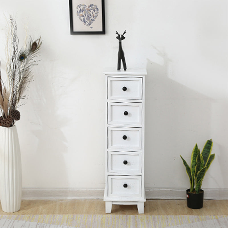 Coastal Dressoir massief houten opbergkist met 4/5/6 laden, 11,7 inch breed