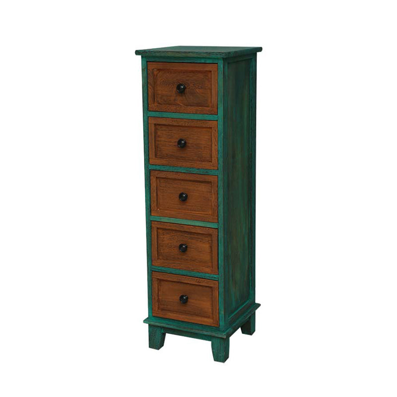 Coastal Dressoir massief houten opbergkist met 4/5/6 laden, 11,7 inch breed