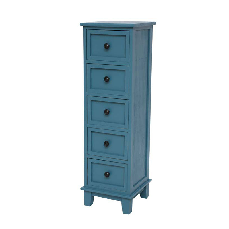 Coastal Dressoir massief houten opbergkist met 4/5/6 laden, 11,7 inch breed