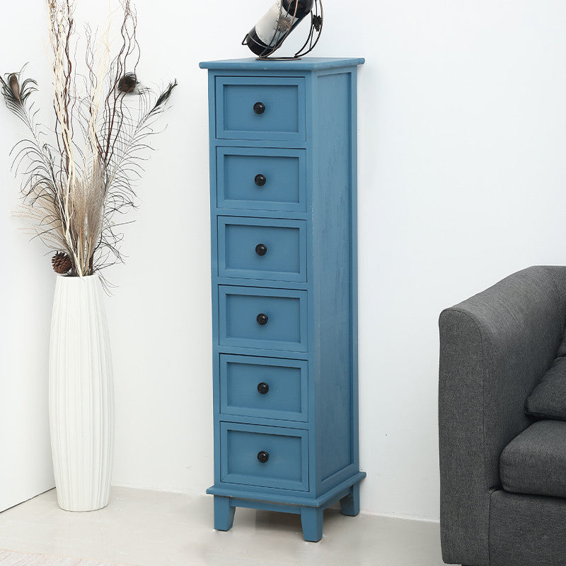 Coastal Dressoir massief houten opbergkist met 4/5/6 laden, 11,7 inch breed