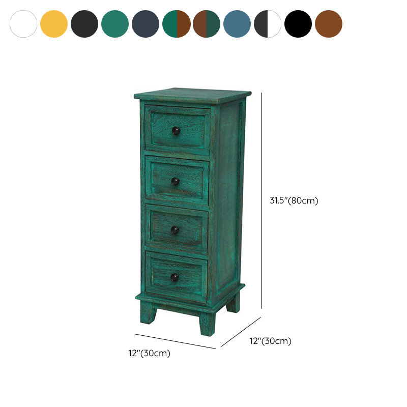 Coastal Dressoir massief houten opbergkist met 4/5/6 laden, 11,7 inch breed