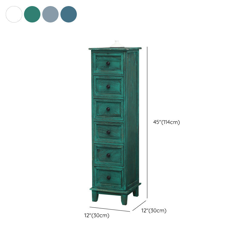 Coastal Dressoir massief houten opbergkist met 4/5/6 laden, 11,7 inch breed