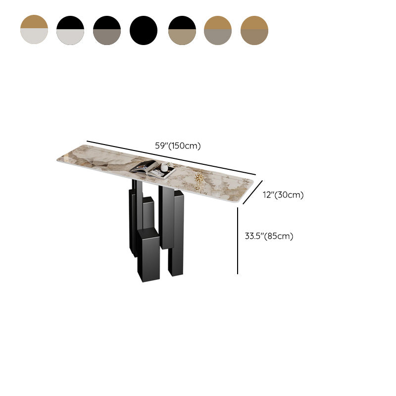 Tabla de acento de consola rectángulo moderno Table de sofá consola resistente a los rasguños