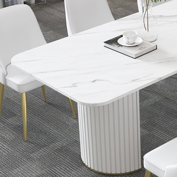 Modern Stone Top Office Desk Free Form Writing Desk for Home Clearhalo 'furn' 'furn_office_desk' 'Furniture' 'Office Desks' 'Office Furniture' 'office_desk' 6897595