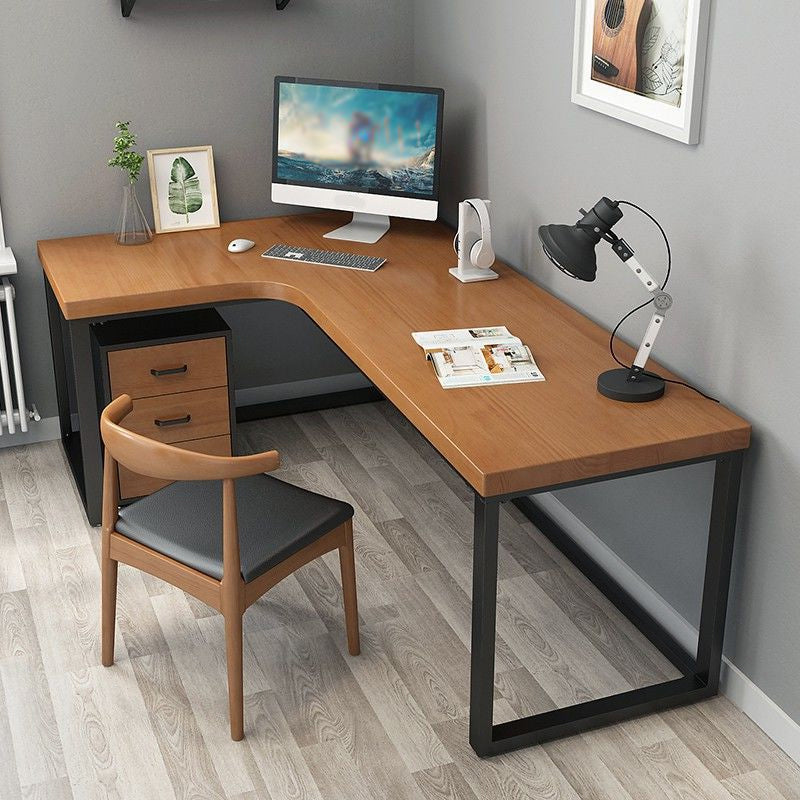 Modern Wooden Office Desk Sled Base Writing Desk , 29.53" Tall (Cabinet not Included) Clearhalo 'furn' 'furn_office_desk' 'Furniture' 'Office Desks' 'Office Furniture' 'office_desk' 6897718