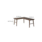 Modern Solid Wood Office Desk H-Base 29.53" Tall Writing Desk
