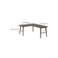 Modern Solid Wood Office Desk H-Base 29.53" Tall Writing Desk