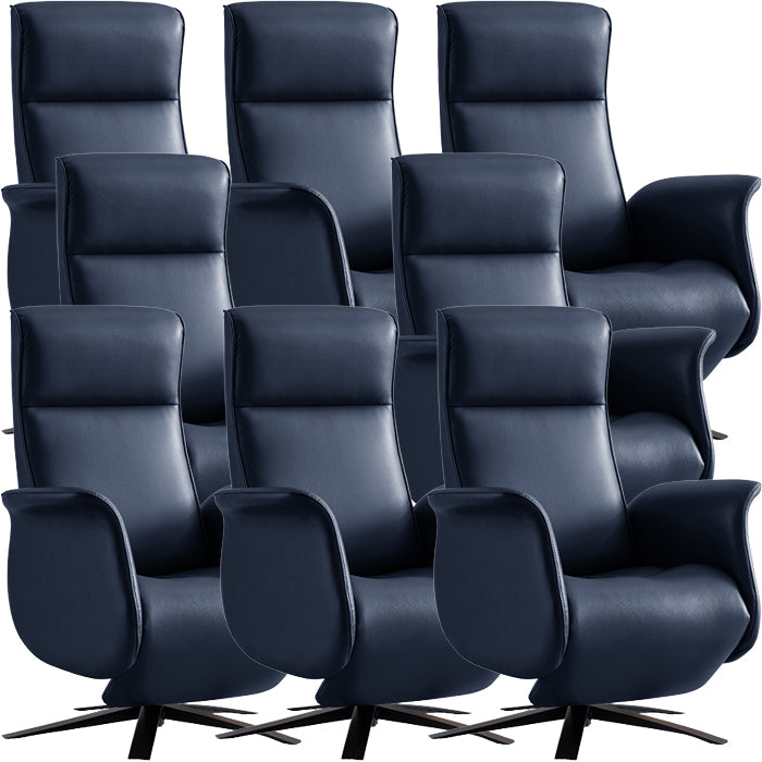 Chaise de bureau à armes rembourrées moderne sans chaise ergonomique en cuir pénible