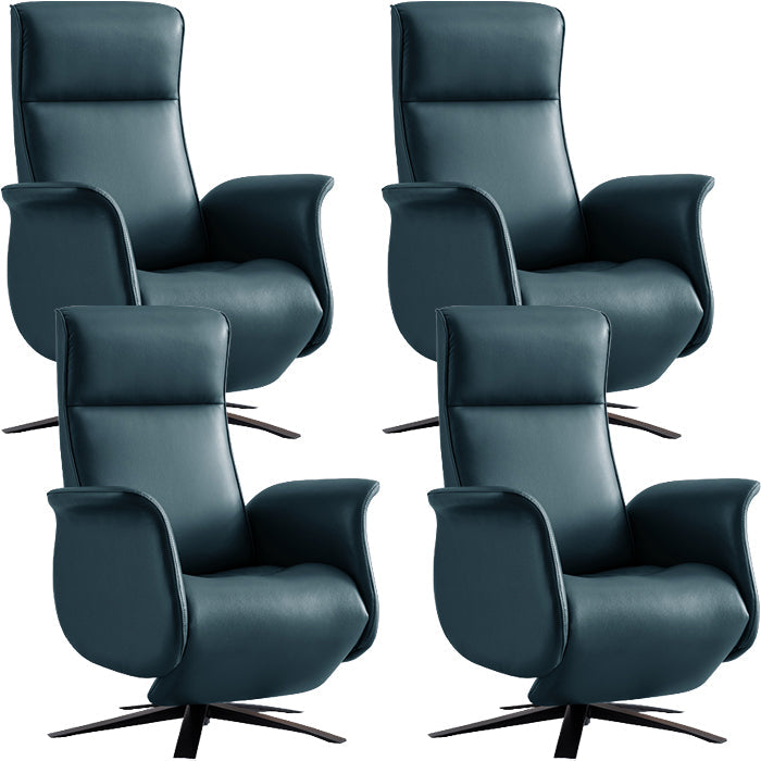 Chaise de bureau à armes rembourrées moderne sans chaise ergonomique en cuir pénible