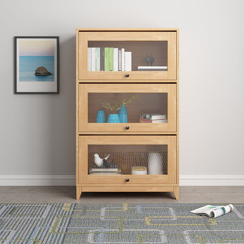 Scandinavian Style Closed Back Bookshelf Standard Wooden Bookcase 24.8"L x 11.8"W x 47.2"H Clearhalo 'Bookcases' 'furn' 'furn_bookcases' 'Furniture' 'Office Furniture' 6897938