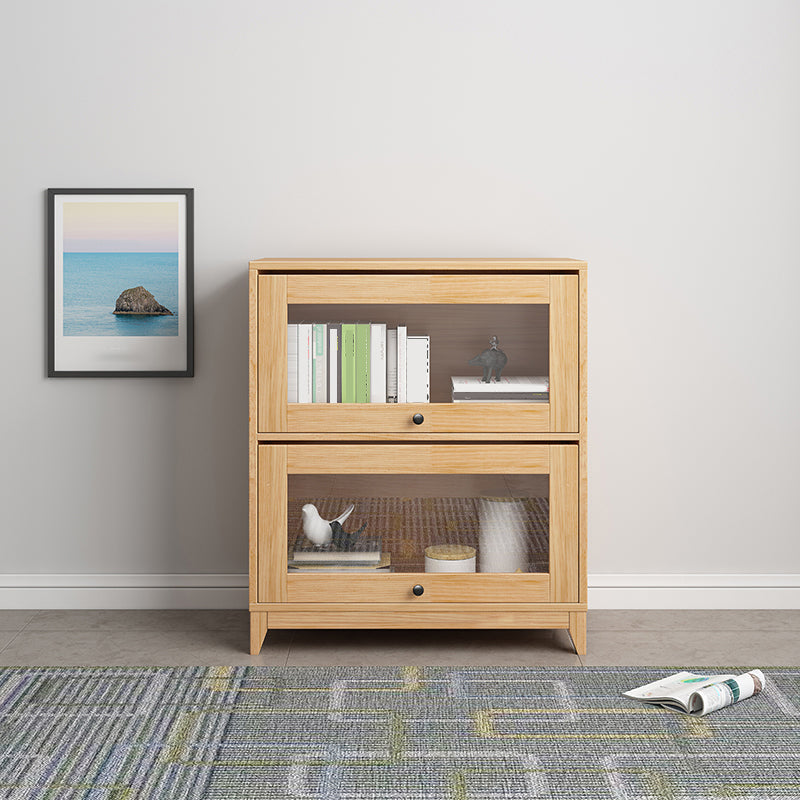 Scandinavian Style Closed Back Bookshelf Standard Wooden Bookcase 24.8"L x 11.8"W x 33.5"H Clearhalo 'Bookcases' 'furn' 'furn_bookcases' 'Furniture' 'Office Furniture' 6897941